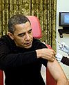 Obama getting flu shot